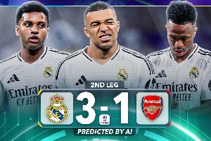 半岛·综合体育官网入口-无缘奇迹！ChatGPT预测：皇马3-1枪手仍出局 国米0-0拜仁惊险晋级